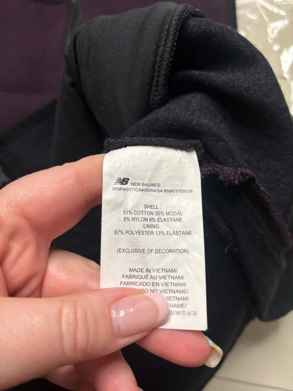 New Balance Vest Womens 247 Luxe Long Length Zip Size Large Funnel Neck Fleece